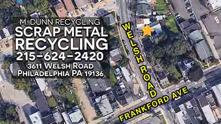 Cash for your Scrap Metal in Philadelphia at M Dunn Recycling. Make extra money bringing in scrap metal such as Aluminum Siding, Aluminum Car parts, Aluminum Cans, Brass, Copper, Lead Batteries, Aluminum Wheels, Romex Wire, Copper Extension Cords and more