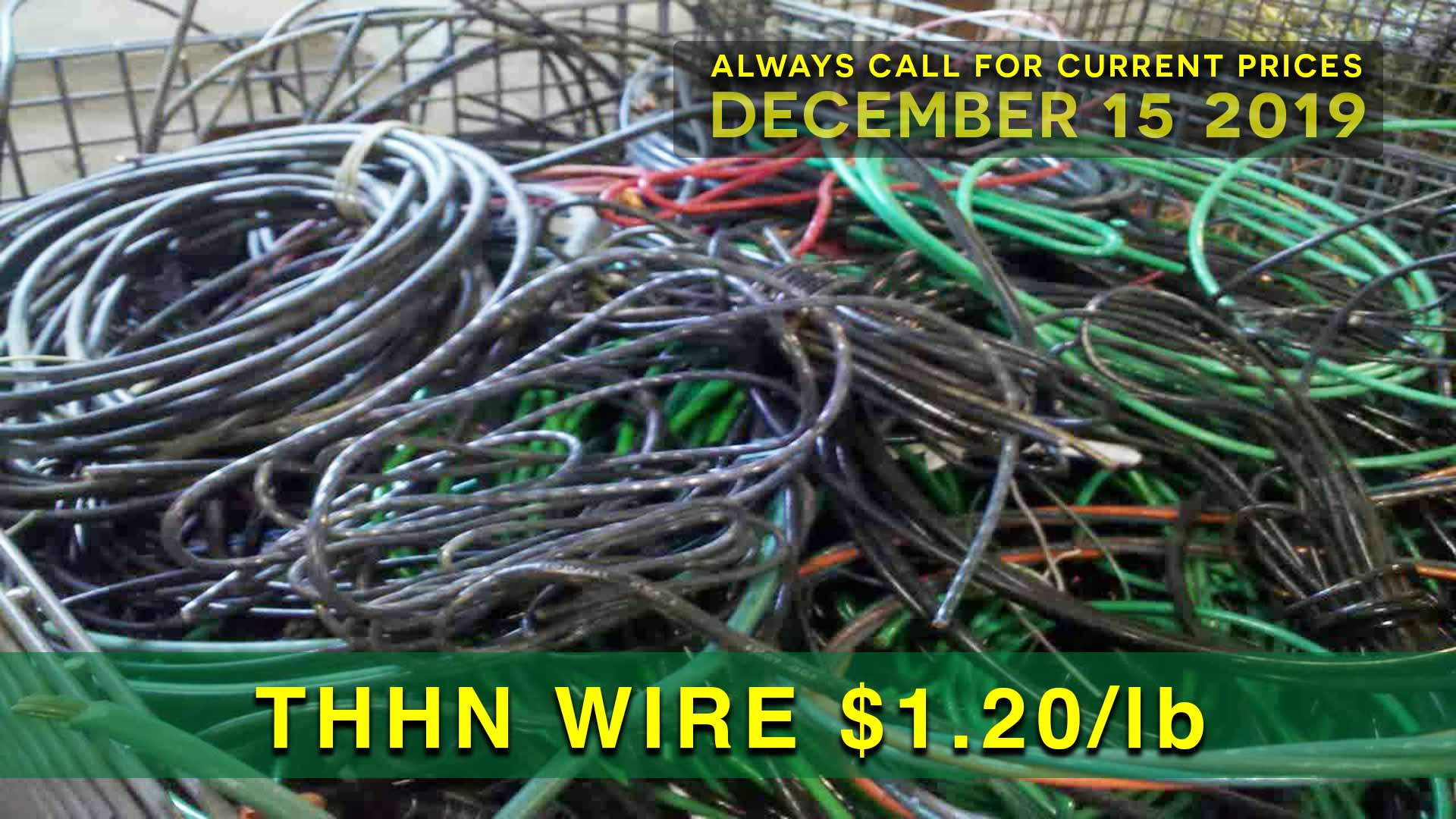 THHN wire $1.20 lb.