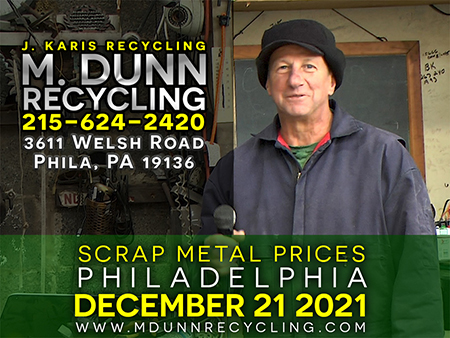 Scrap Metal Philadelphia FAQ: Solar Panels, Plastic Bottles, Plastic Bags and Stripping Wire We answer the most commonly asked questions by our patrons by M Dunn Recycling with Joe Kairis. We're located at 3611 Welsh Road Philadelphia PA 19136 215-624-2420. Always call for CURRENT PRICES.