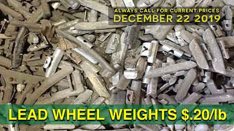 Aluminum Wheels with Chrome $.32 lb.