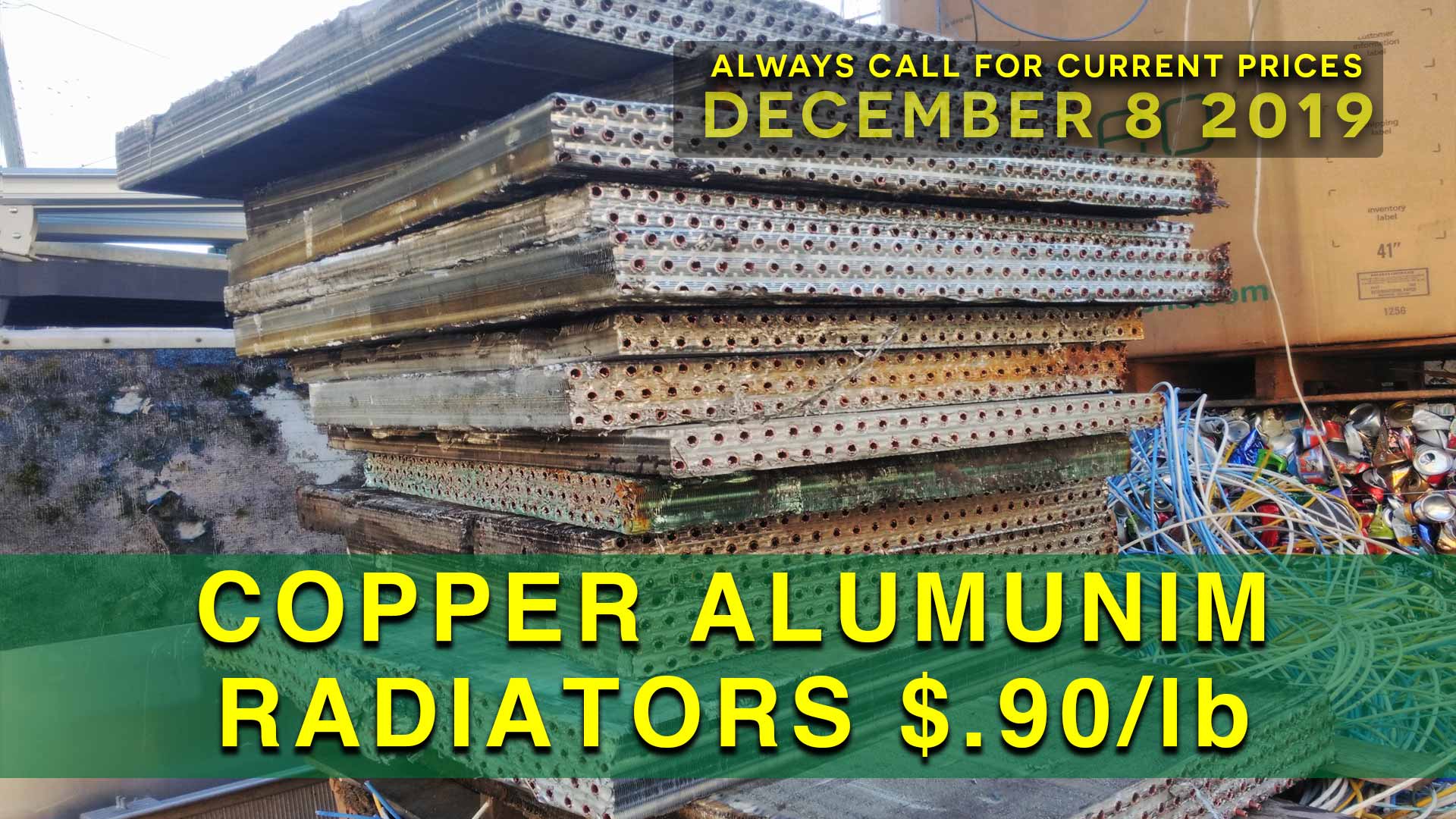 Copper Aluminum Radiators $.90 lb.