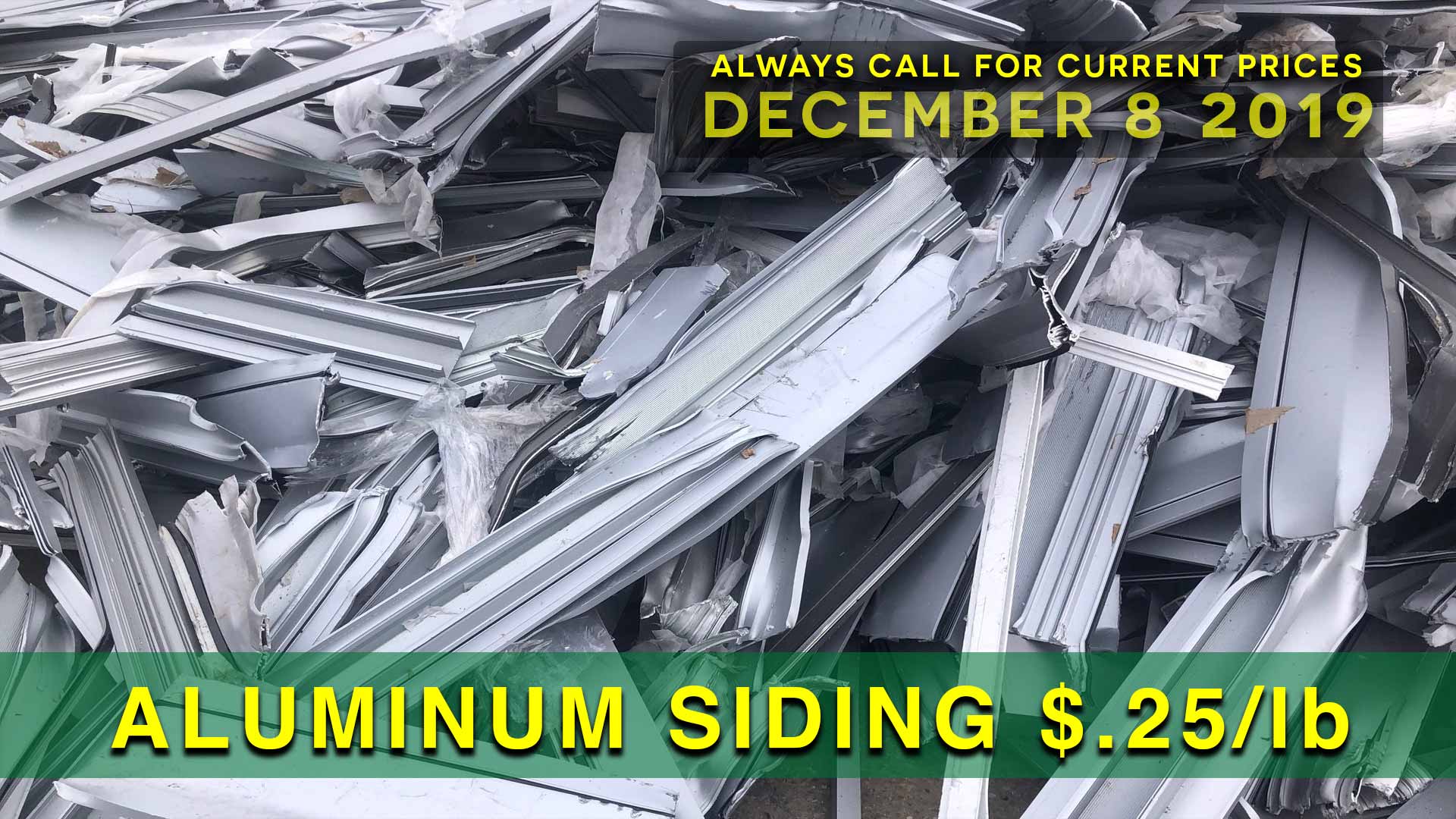 Aluminum Siding $.25 lb.