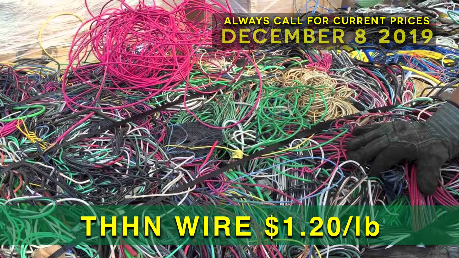 THHN wire $1.20 lb.