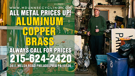Philadelphia Scrap Metal Prices for March 24, 2021 Video Blog for M Dunn Recycling.3611 Welsh Road Northeast Philadelphia 19136 19149 Bring in your scrap for cash. Bring in Aluminum Cans, Old Lead Batteries, Scrap Romex Wire, Brass, Copper, Stainless Steel, Aluminum Siding, Aluminum Sheet 
