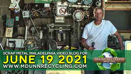 Copper Prices in Philadelphia May-June 2021. M Dunn Recycling presents Scrap Metal Philadelphia. Our blog about scrap metal prices. Compared to the last couple years, copper prices are way up. It's best to call us for a current price 215-624-2420 for prices change sometimes hourly. Plumbers and HVAC technicians, if you've been saving up your scrap. now is a good time to sell it.