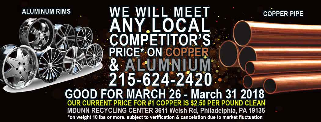Compare Scrap Metal Prices Philadelphia, Bucks County, New Jersey