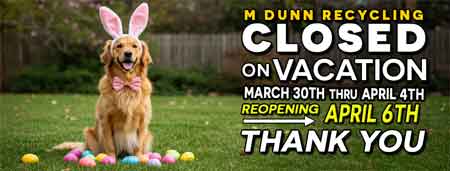 M Dunn Recycling On Vacation Scrap Metal Prices Philadelphia
